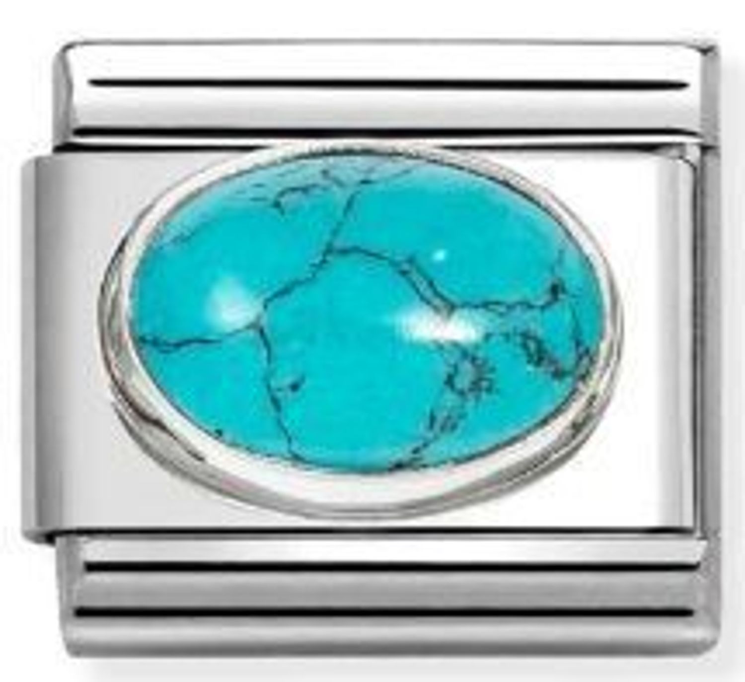 Nomination Link 925 zawieszka srebro Kamień naturalny turkus  330510 49.jpg